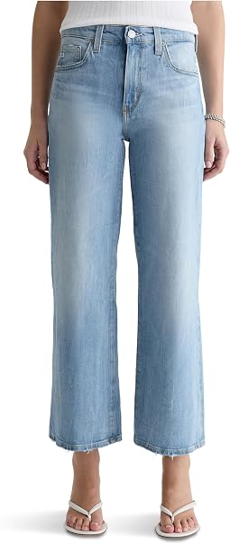 Saige Mid-Rise Wide Leg Crop in Kings River