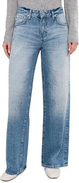 Adria Low Rise Baggy Wide Leg in Stockholm Snowdrift