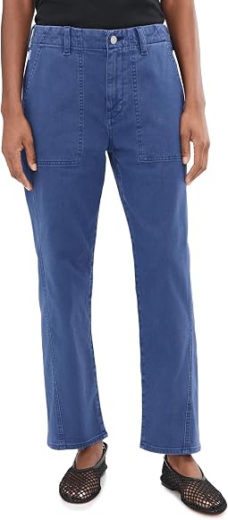 Analeigh Mid-Rise Utility Pants in Sulfur Pacific Navy