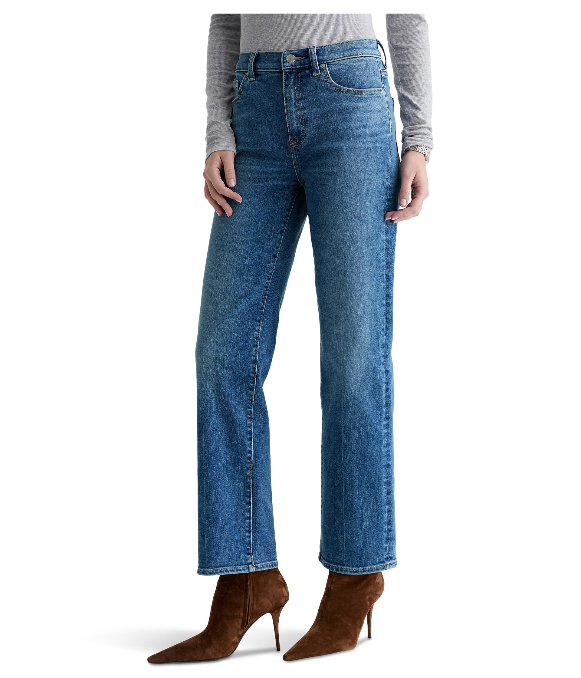 Brinley Mid-Rise Straight in Rewind