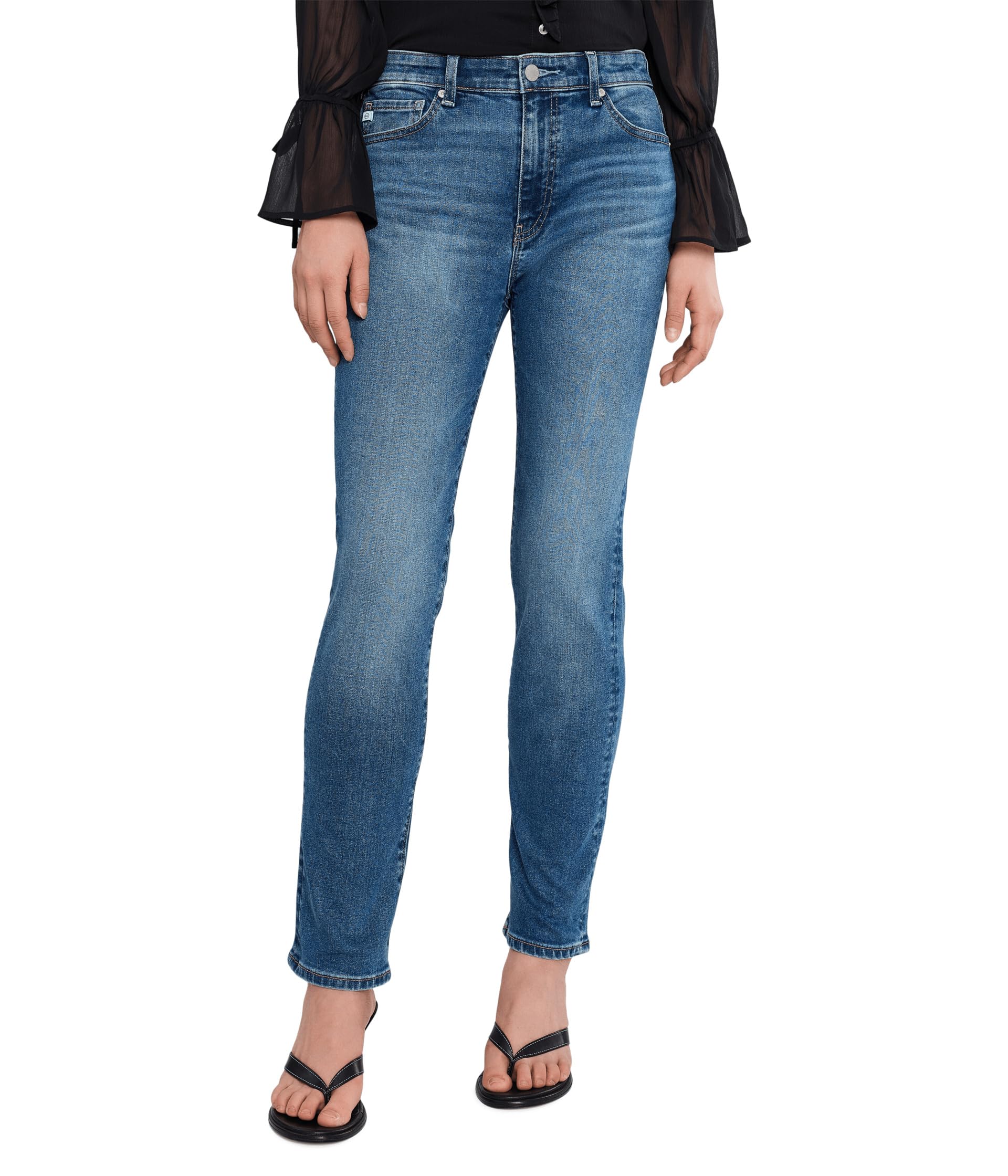 Джинсы Mari Mid-Rise Slim Straight в цвете Charmed