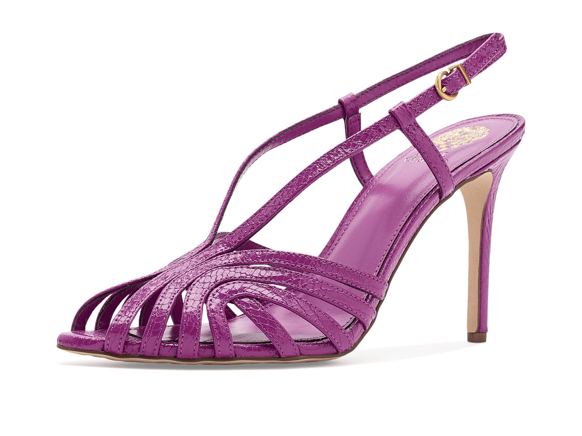 Hannie Caged Toe Slingback Peep Toe Sandals