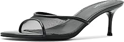 Black Patent Mesh