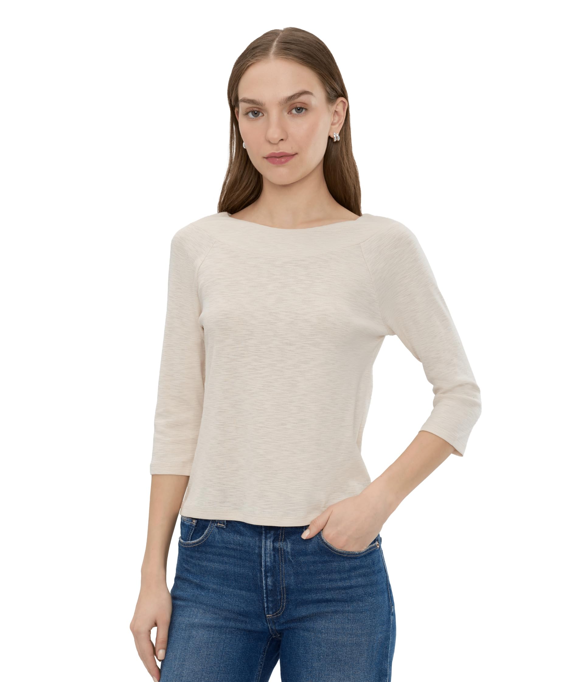 3/4 Sleeve Ballet Boat футболка Женская