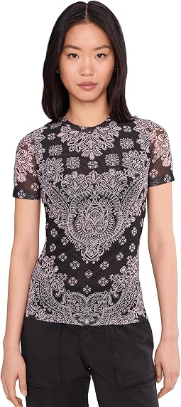 Eleanor Mesh Short Sleeve Tee