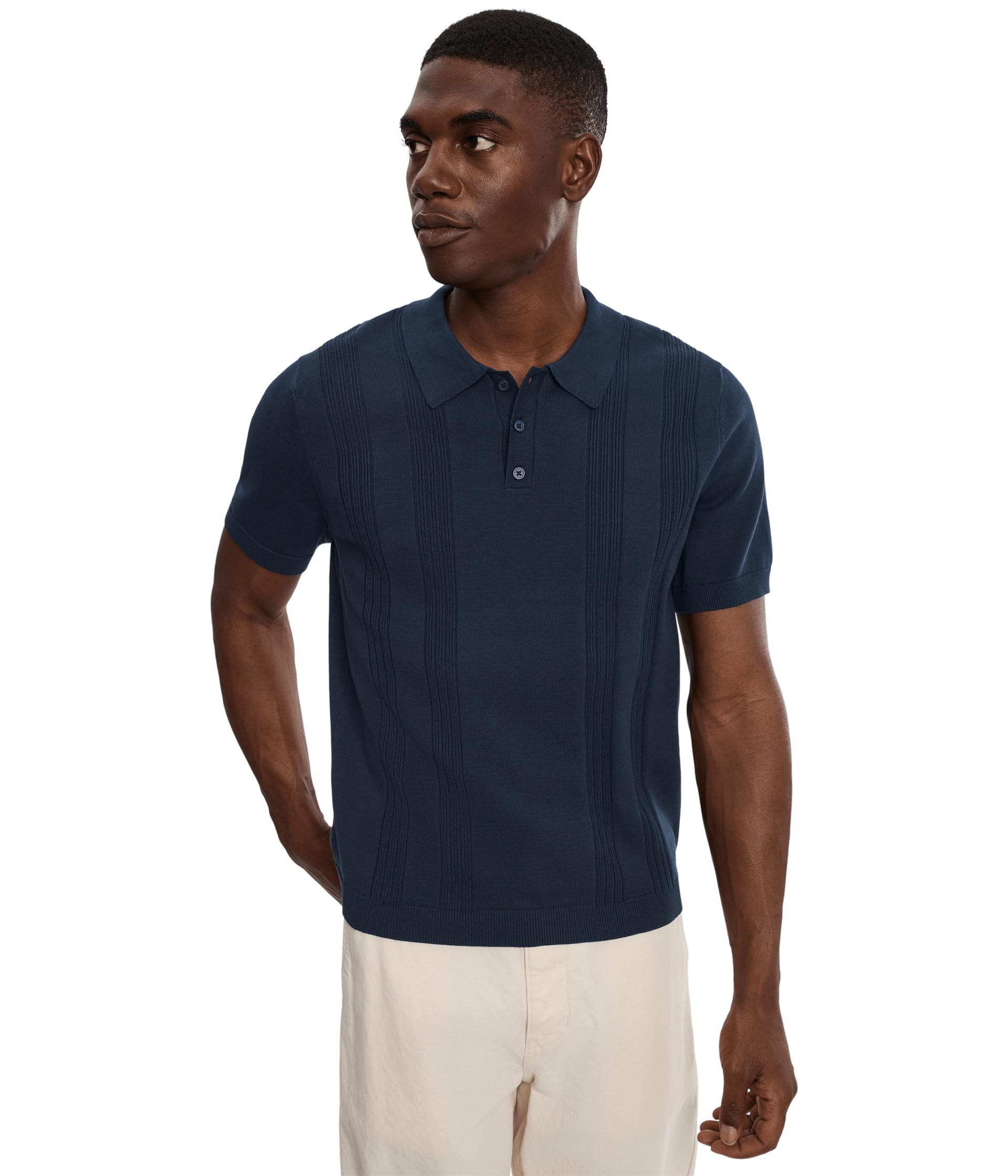 Short Sleeve Sweater Knit Polo