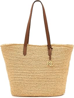 Большая сумка-тоут Lauren Ralph Lauren Lainey из плетеной соломы