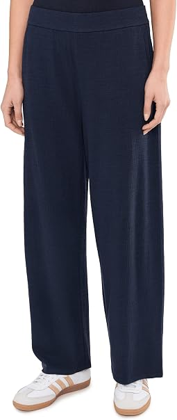 Cross Hatch Stretch Jersey Straight Ankle Pants