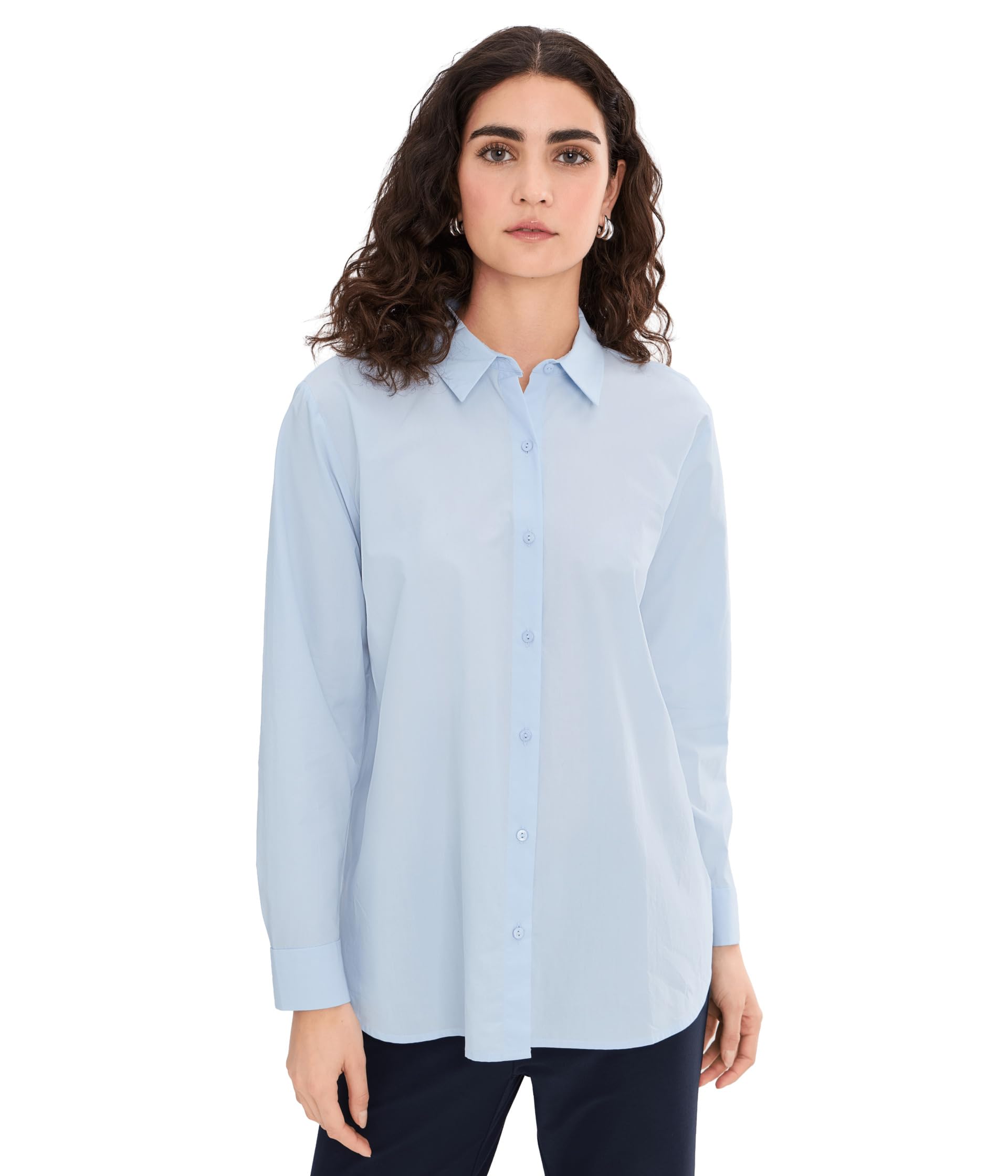 Рубашка Eileen Fisher Organic Cotton Poplin Classic Collar Long