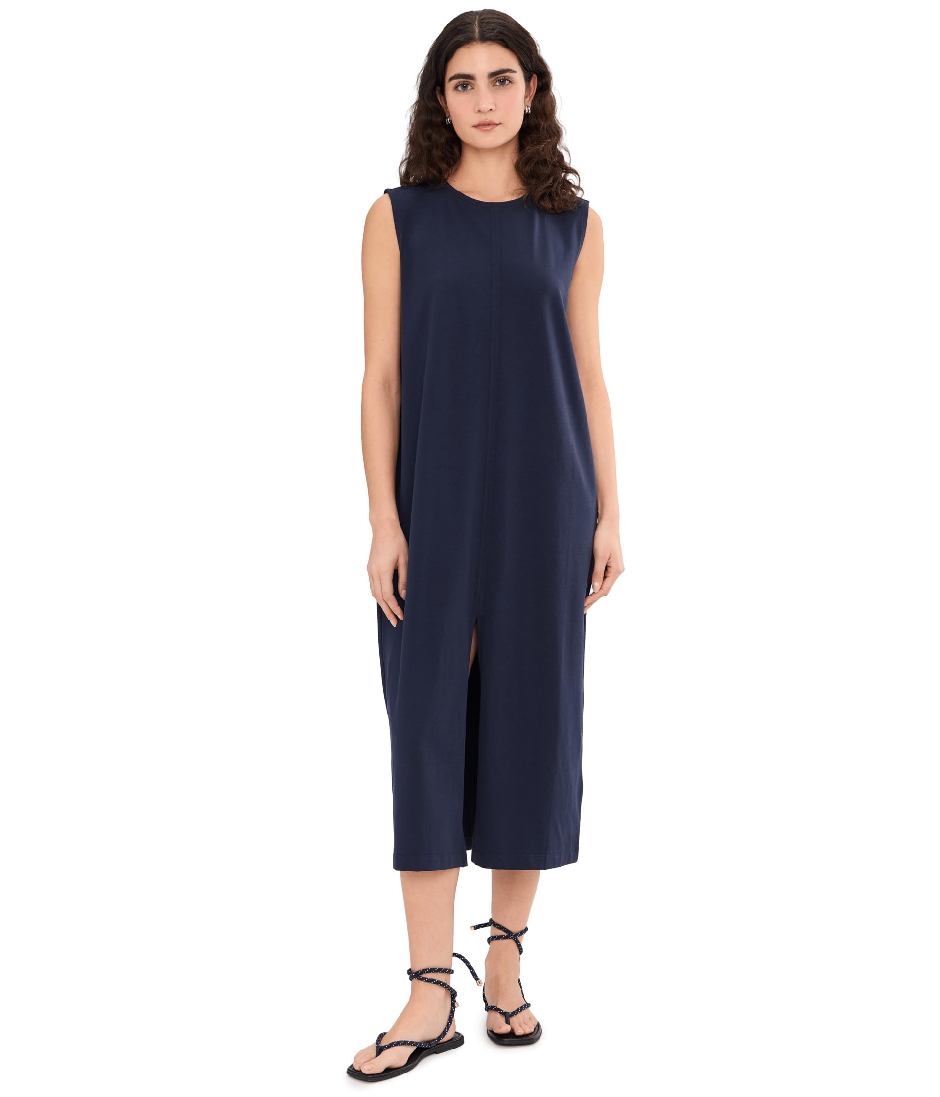 Платье Eileen Fisher Pima Cotton Stretch Jersey Crew Neck
