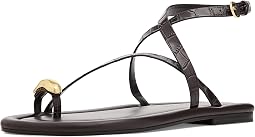 Dark Brown Croco Leather