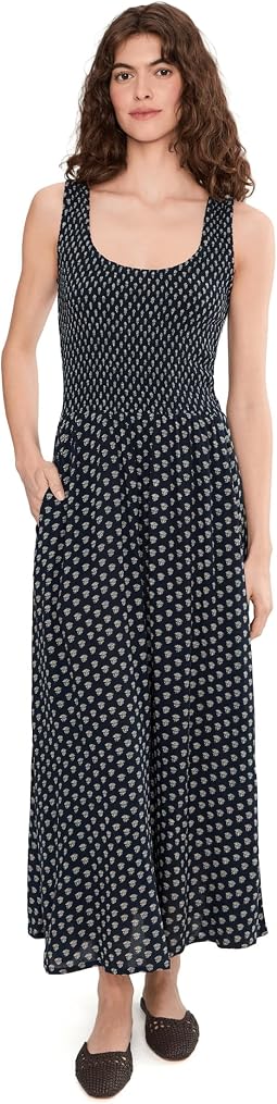 Navy Lotus Floral