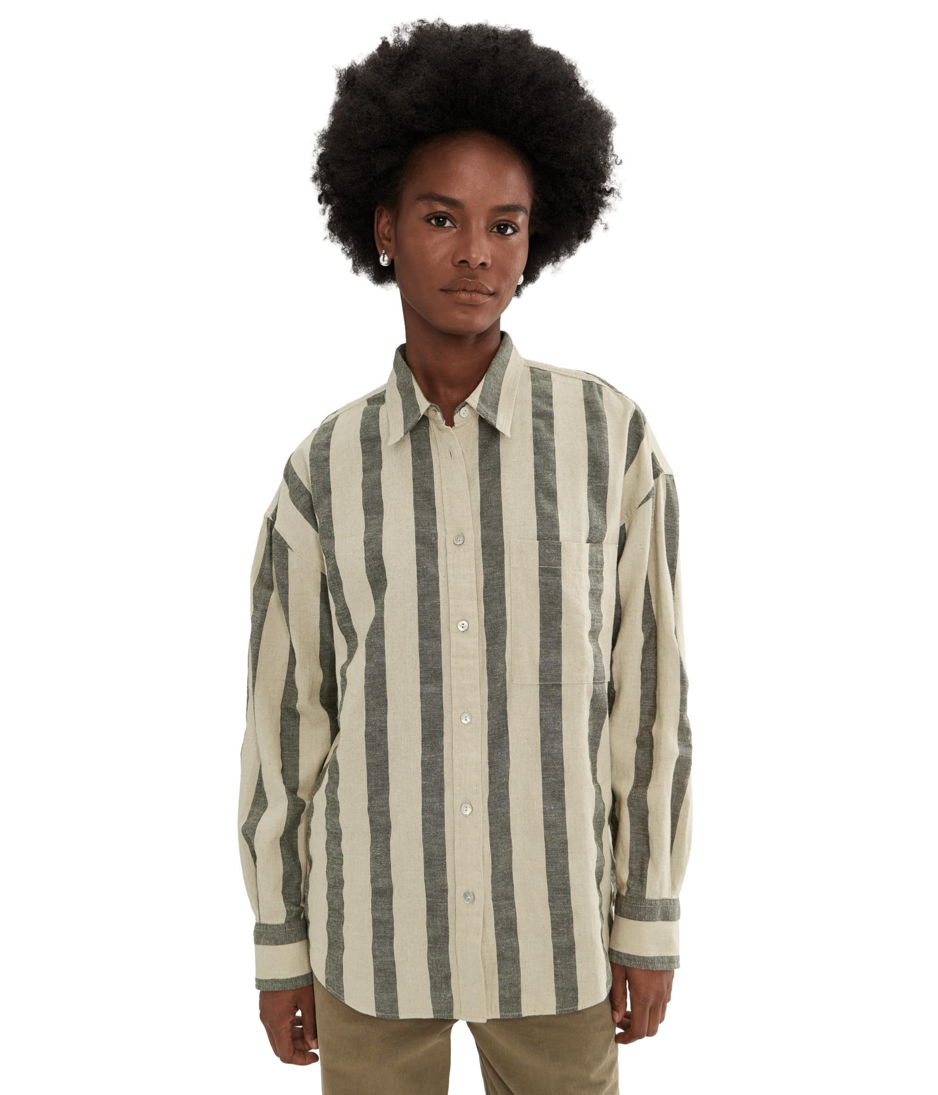 Faherty Cotton Linen Relaxed Shirt Женский