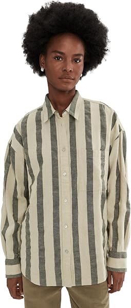 Faherty Cotton Linen Relaxed Shirt Женский
