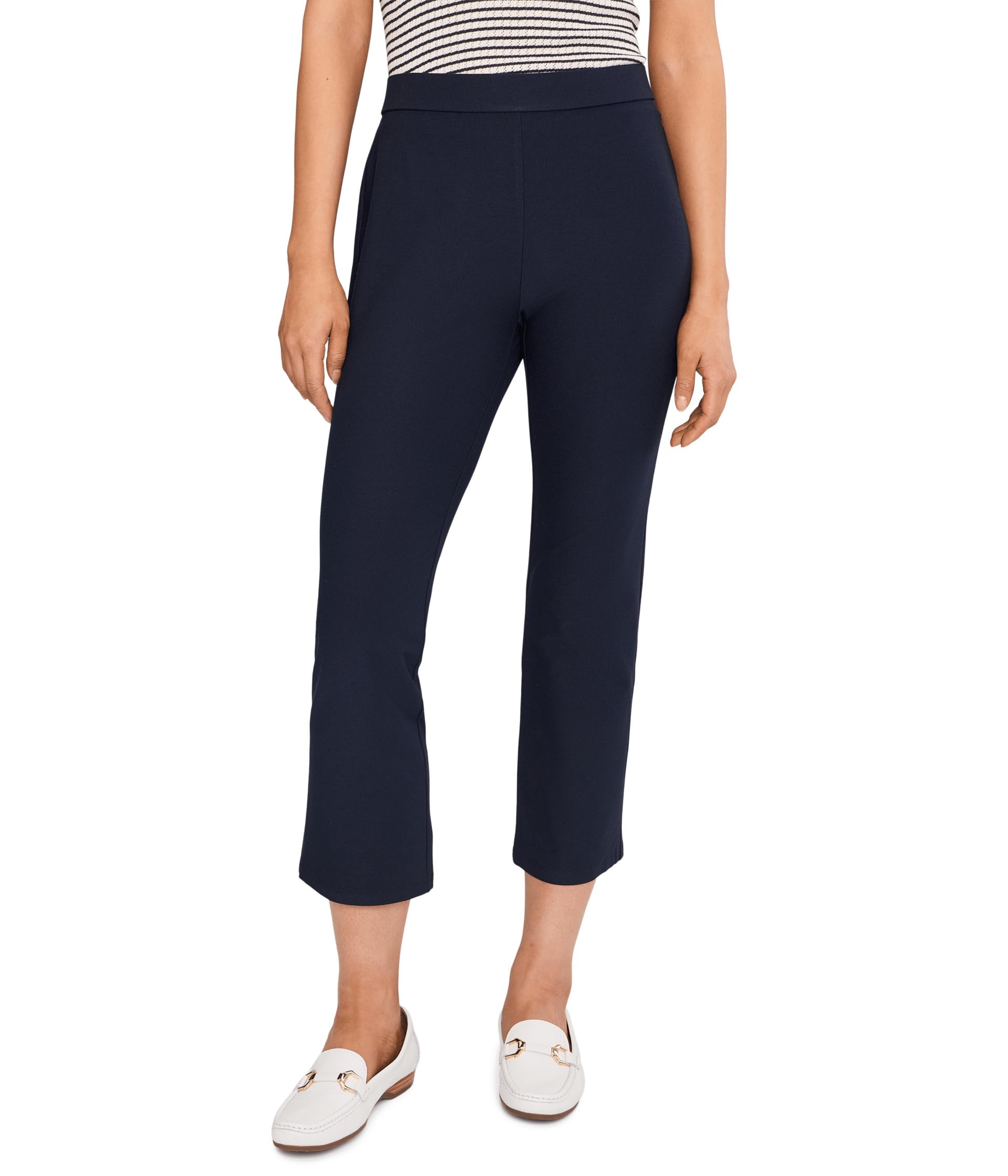 Petite Washable Stretch Crepe Ankle Kick Pant