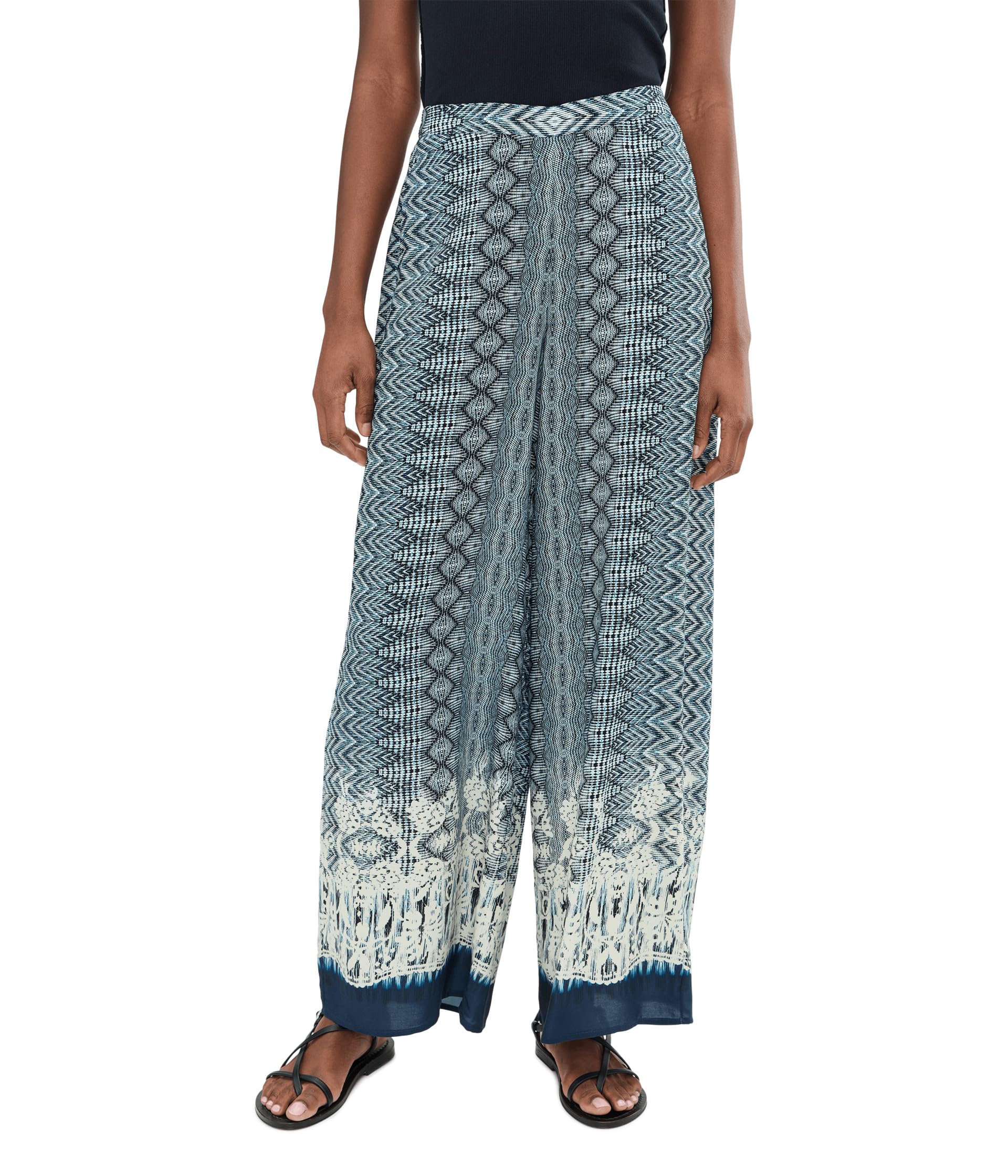 Женские брюки 28" Mid-Rise Pull-On Wide Leg Palazzo