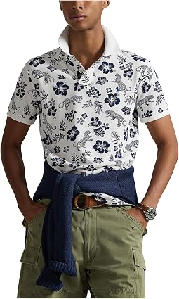 Мужская поло Classic Fit Tropical Mesh