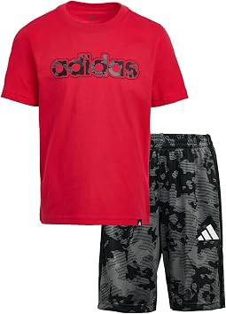 adidas Kids Комплект шорт с принтом Camo для детей