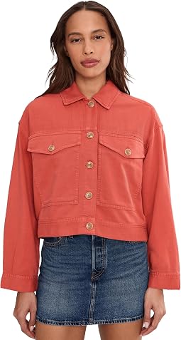 Liverpool Los Angeles джинсовая куртка Oversized Cropped Denim Jacket