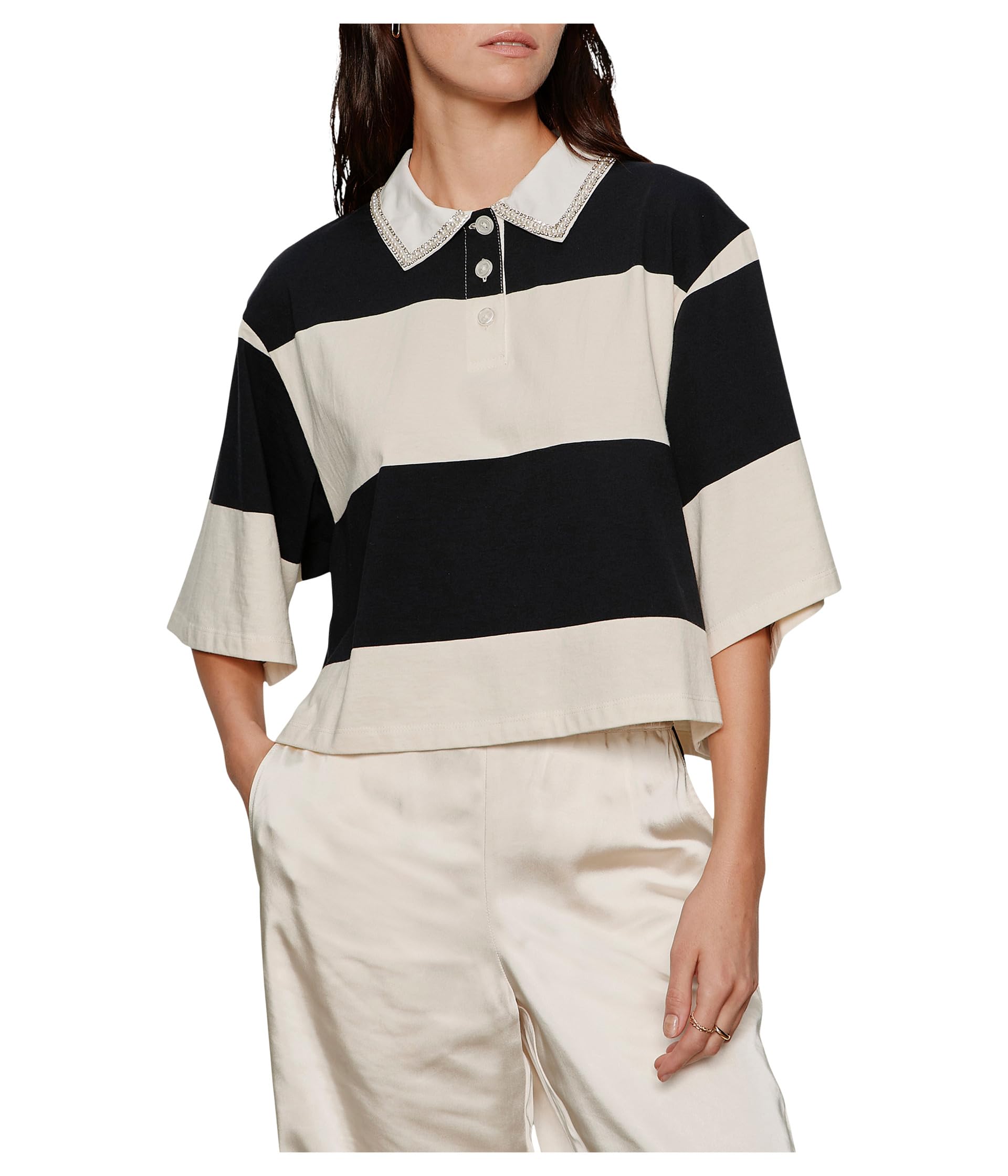 Embellished Polo Tee