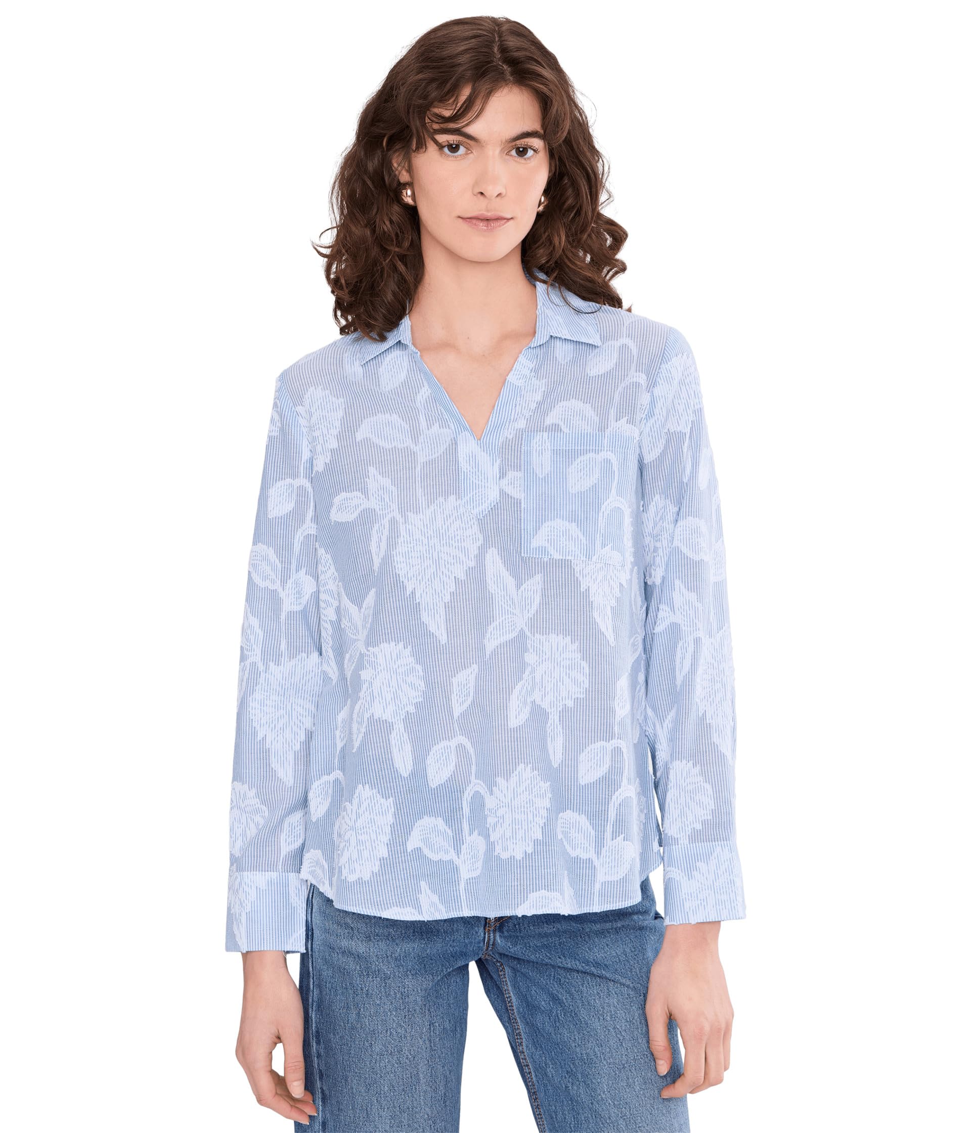Женский топ Sky Striped Jacquard NIC+ZOE