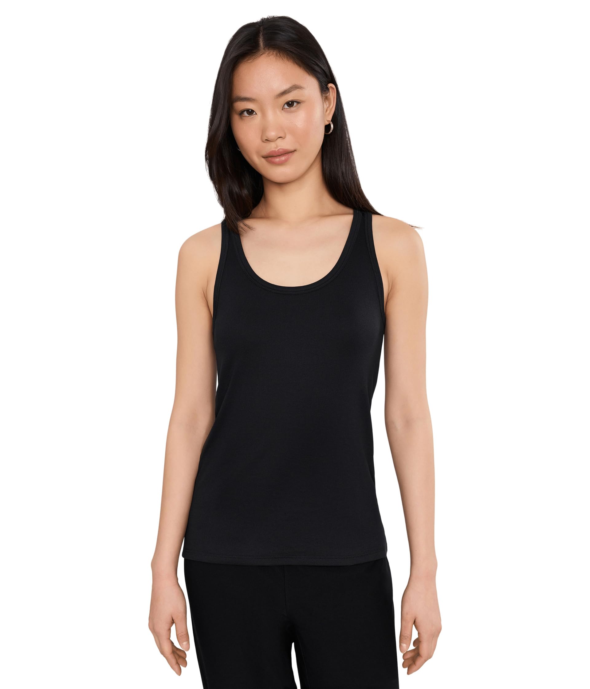 Узкий майка Eileen Fisher Organic Cotton Stretch Rib Scoop Neck Slim Tank