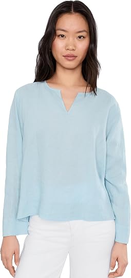 Топ из льна Organic Handkerchief Linen Eileen Fisher