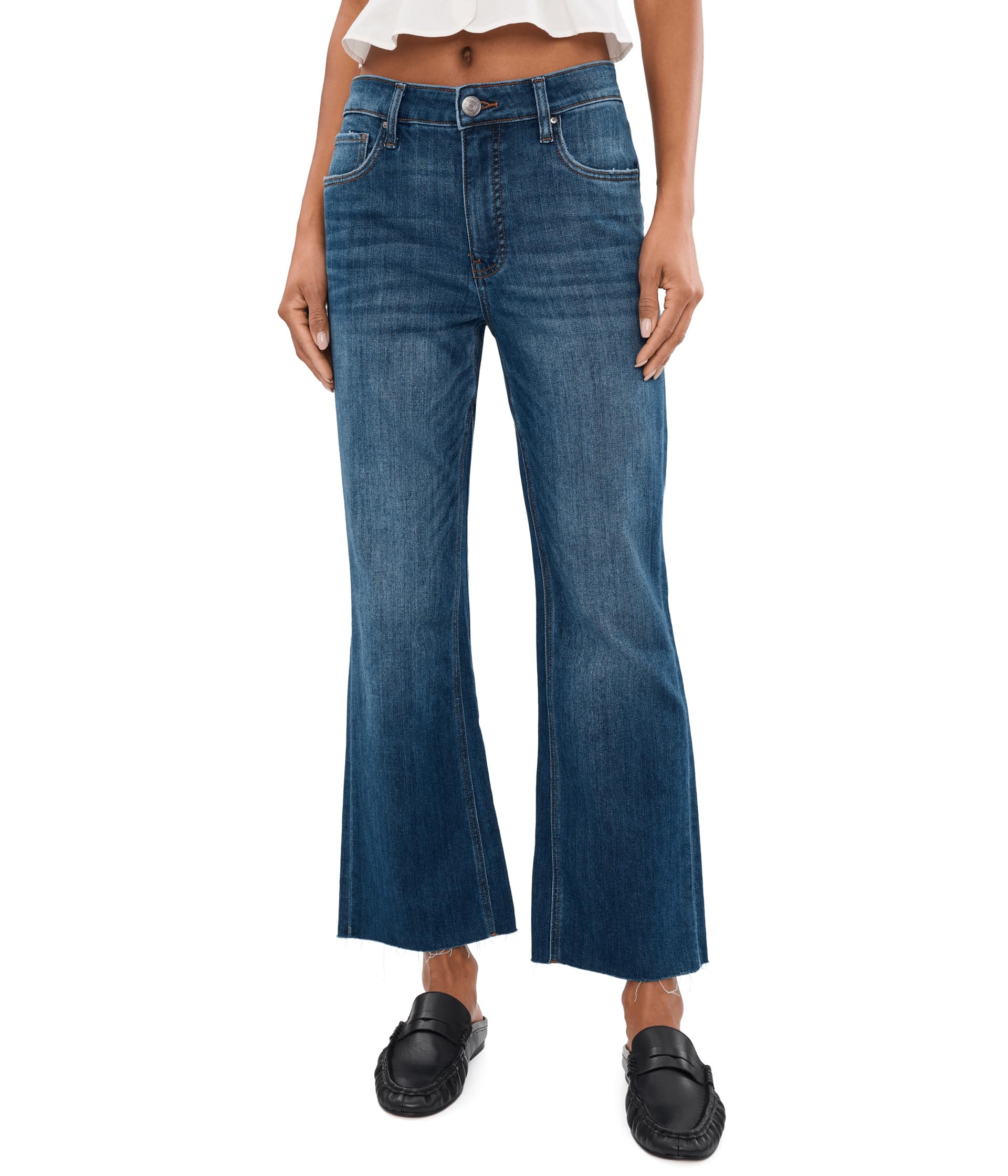 Kelsey High-Rise Fab Ab Ankle Flare in Flourish