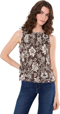 Side Tie Smocked Tank