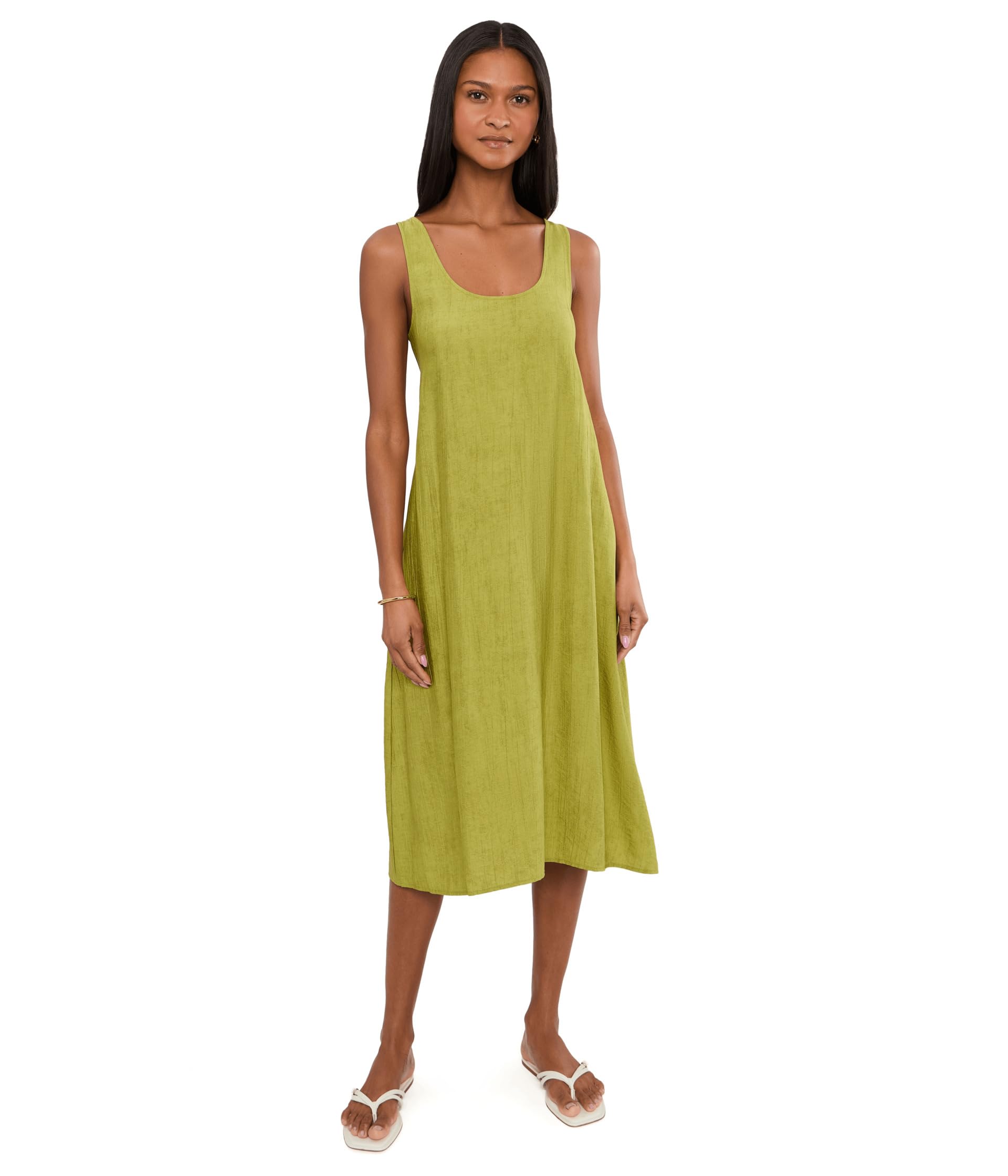 Платье Terra Foil Crinkle Scoop Neck Gown