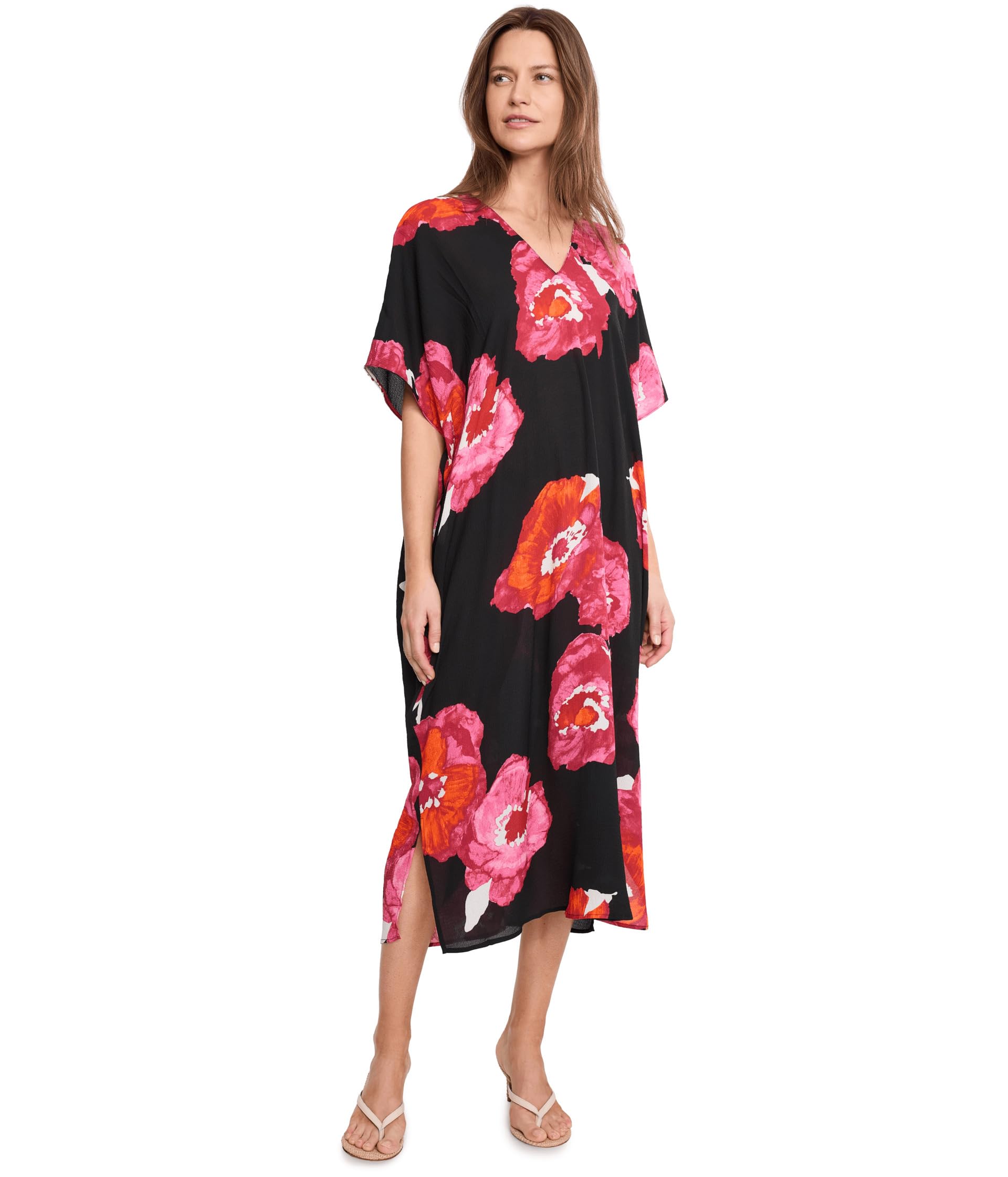 Кафтан Bold Poppy Crinkle Windowpane