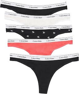 Женский комплект трусиков Calvin Klein Underwear Icon Logo Thong 5-Pack