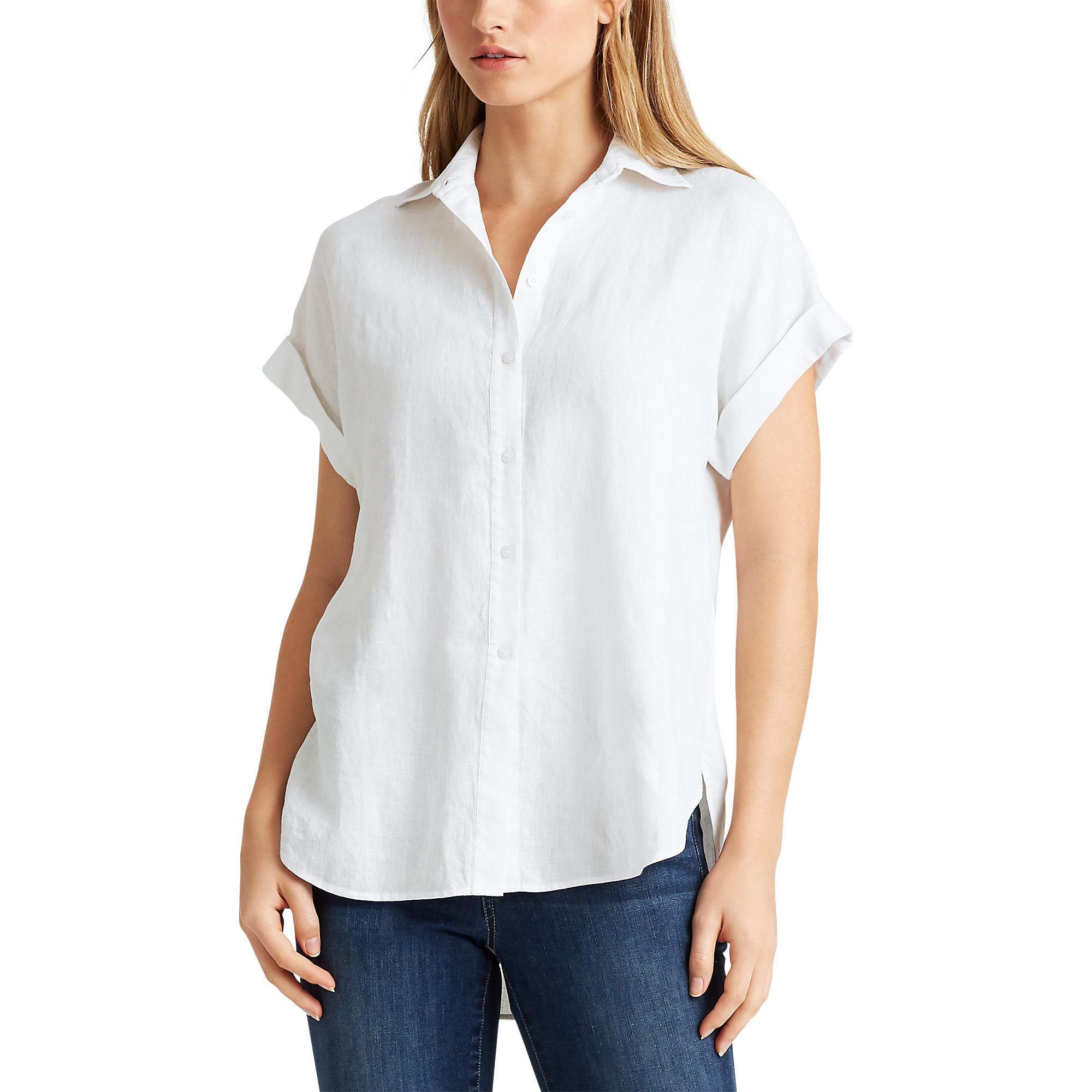 Petite Linen Short Sleeve Shirt