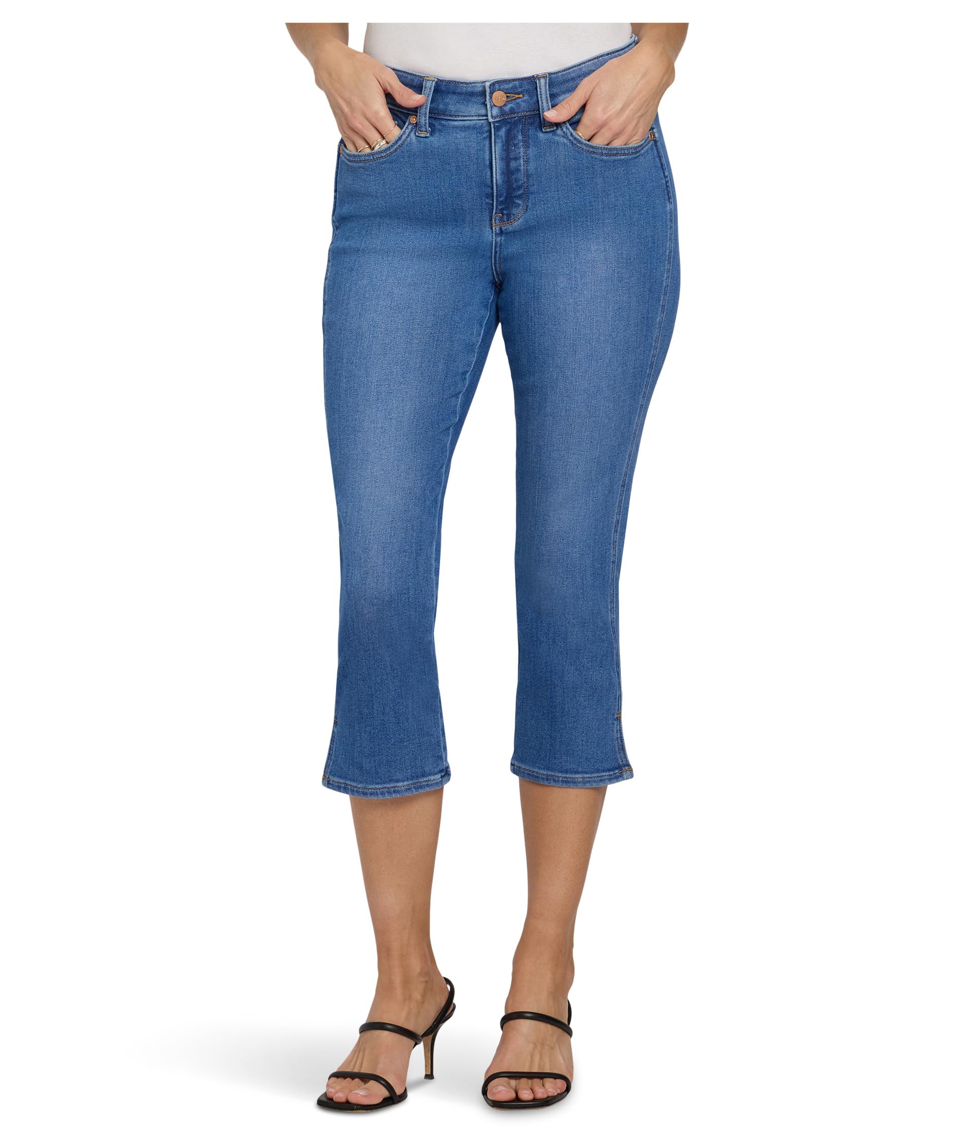 Petite Chloe Capri Side Slit Jeans