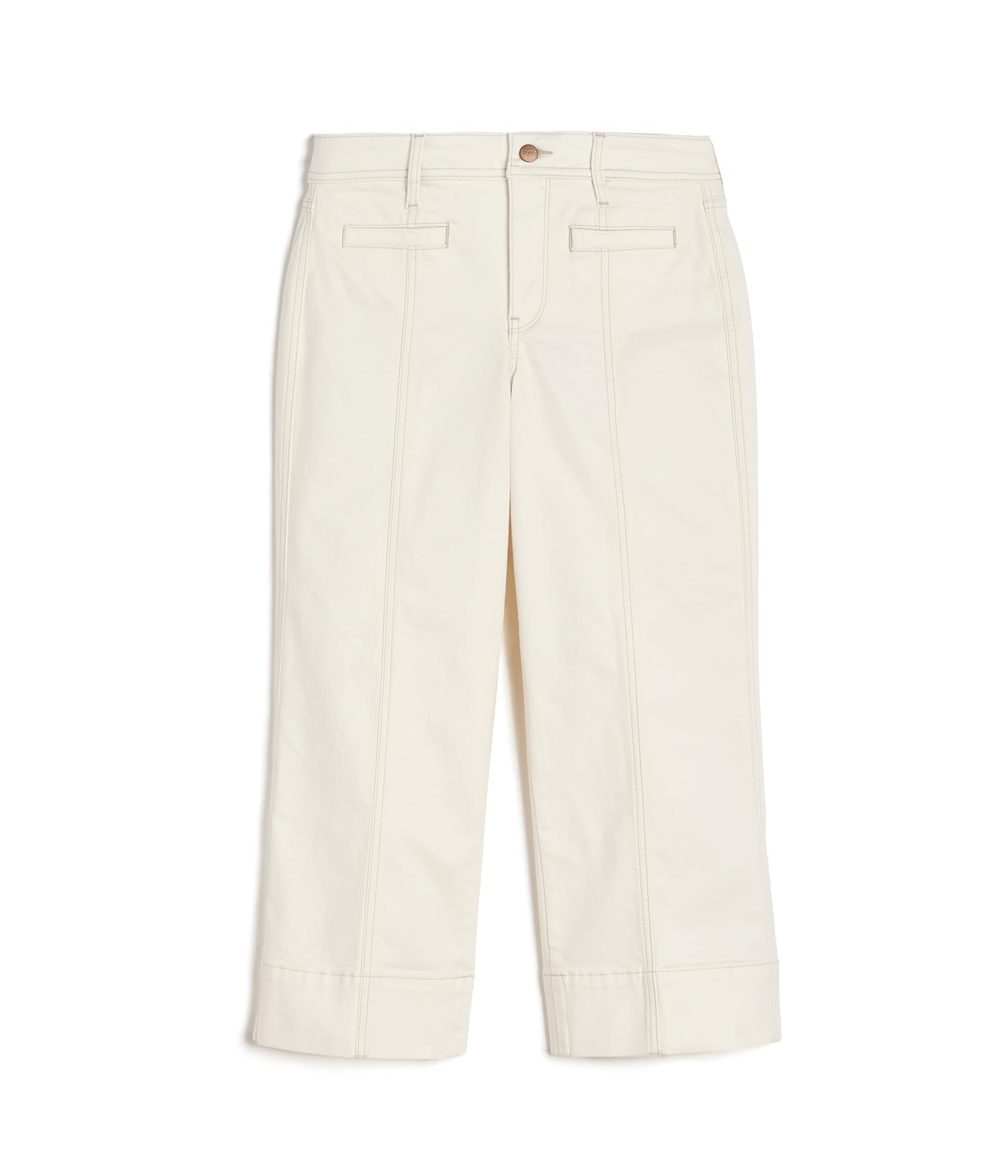 Petite Teresa Wide Leg Ankle Front Seam Jeans