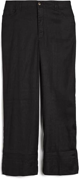 Plus Size Five-Pocket Wide Leg Trouser Pants
