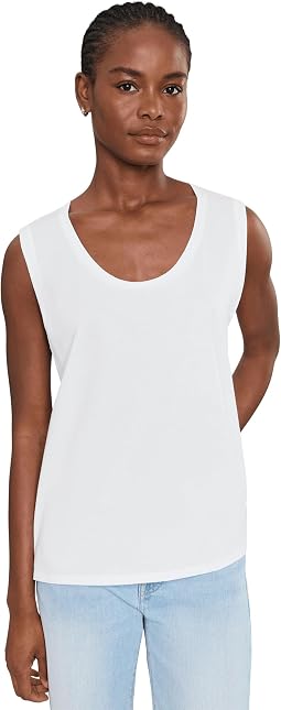 Organic Pima Cotton Jersey Scoop Neck Tank Top