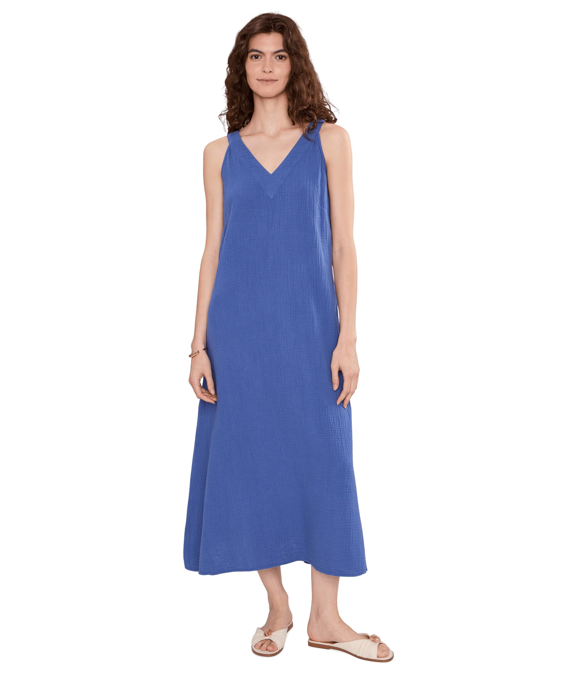 Gauze - Sleeveless V-Neck Maxi Dress