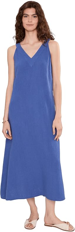 Gauze - Sleeveless V-Neck Maxi Dress