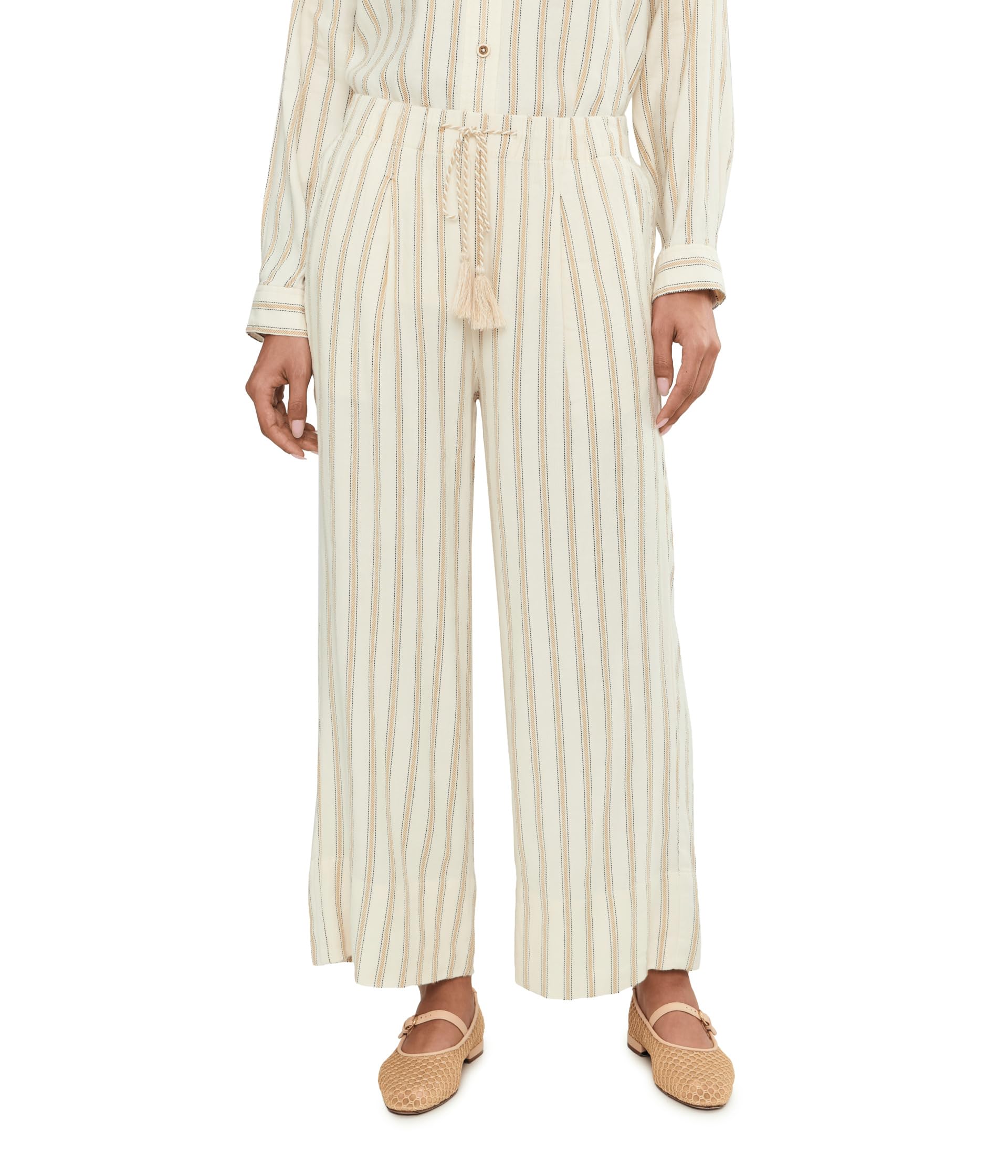 26" Mid-Rise Pull-On Wide Leg Crop Trousers