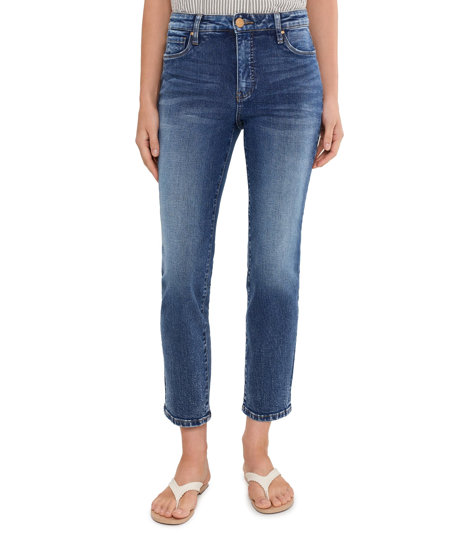 Reese High-Rise Fab Ab Ankle Straight