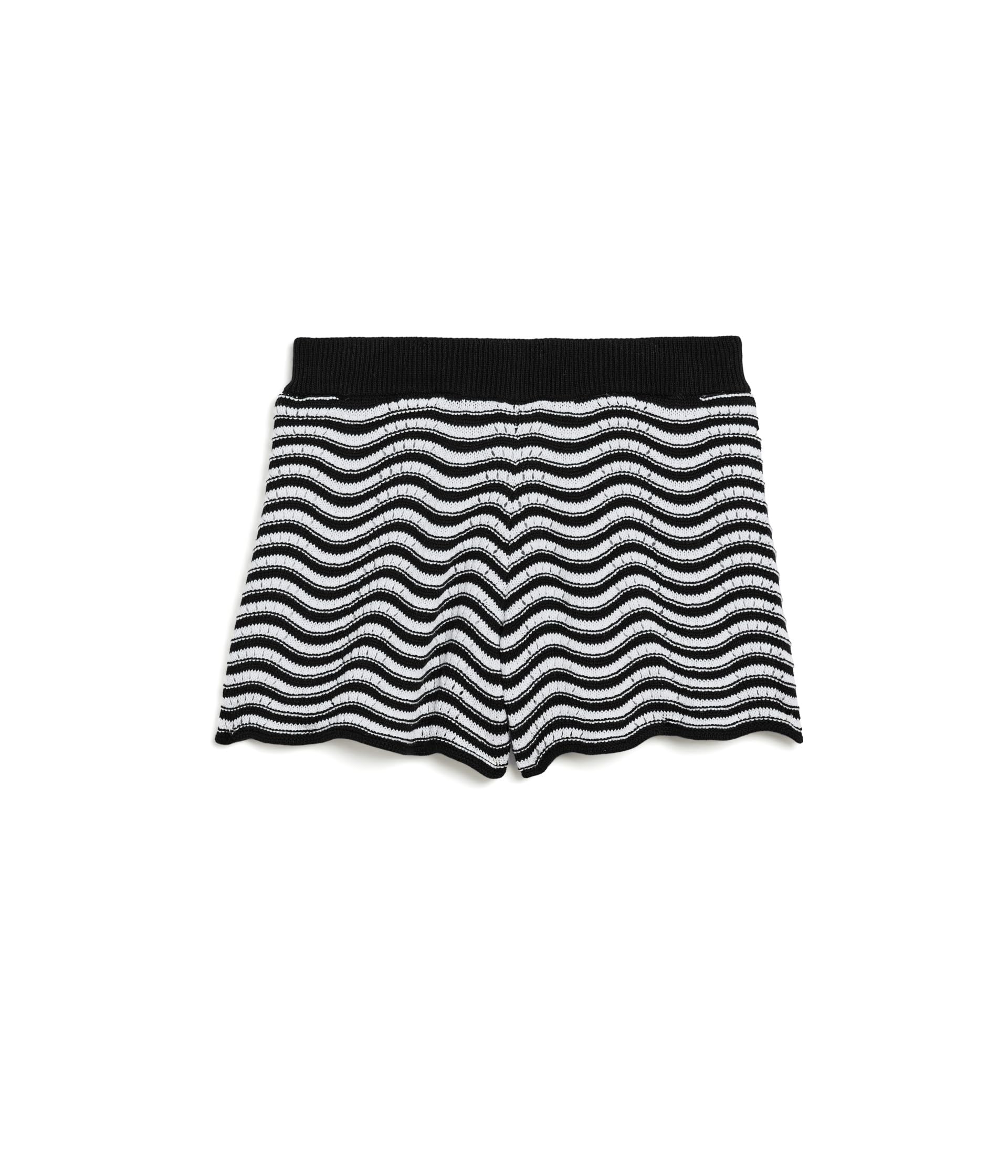 Janie and Jack Шорты-свитер Stripe Scallop (Toddler/Little Kid/Big Kid)