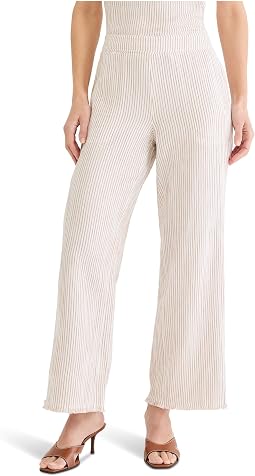 NIC+ZOE Женские брюки 28" Pinstripe Gauze Wide Leg