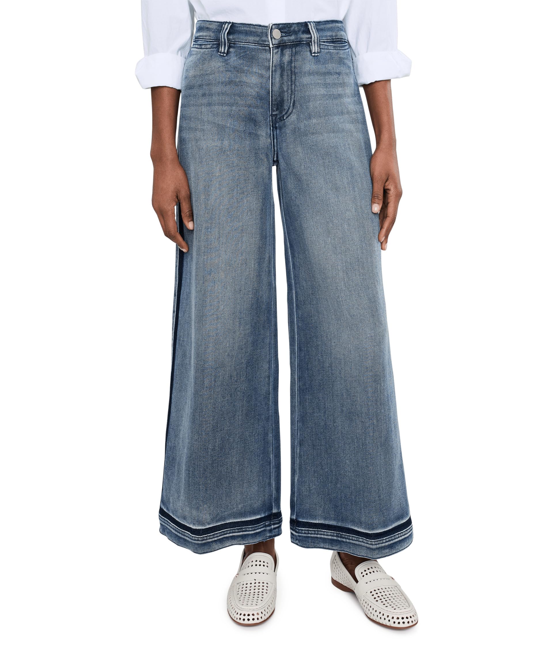 Джинсы Petite Mid-rise Super Stride Wide Leg