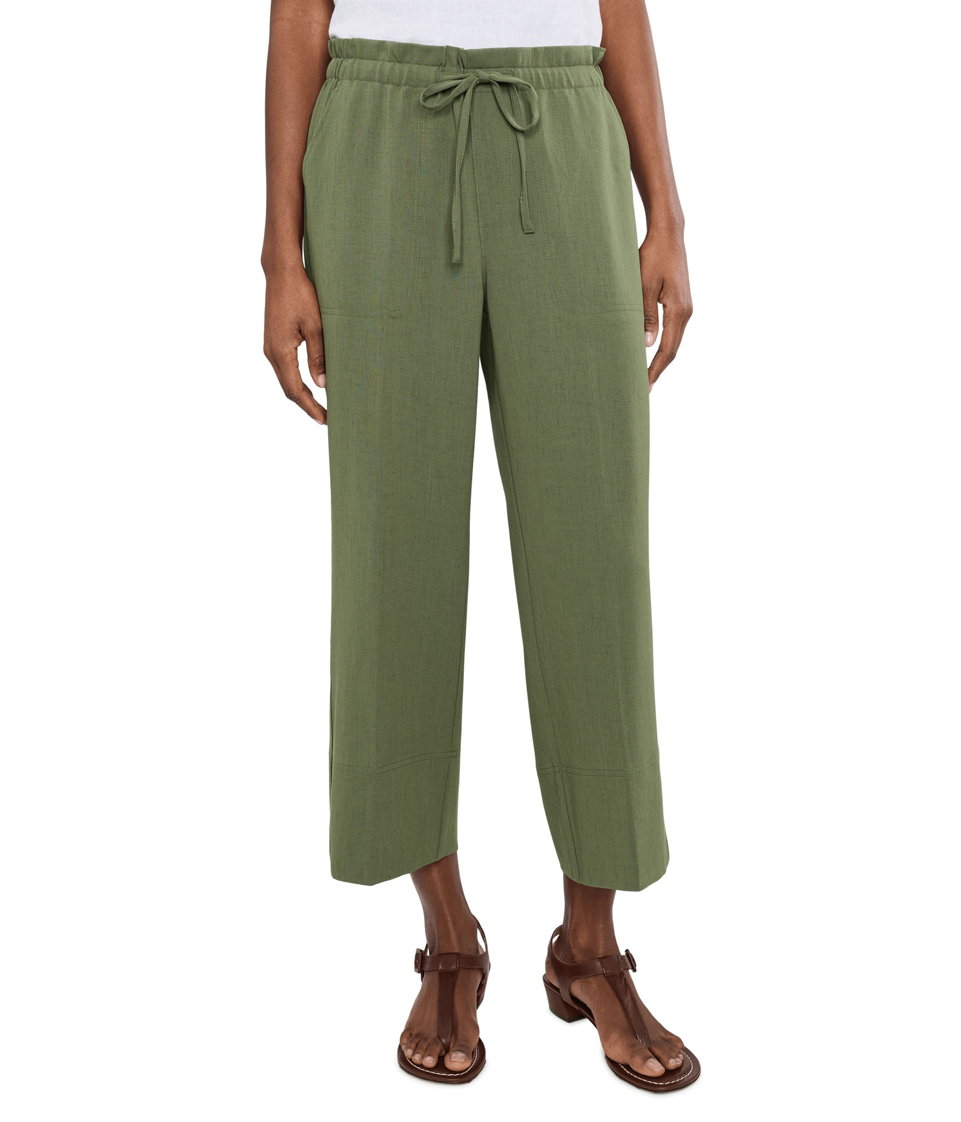 Брюки Petite Pull On Mid-rise Wide Leg Crop