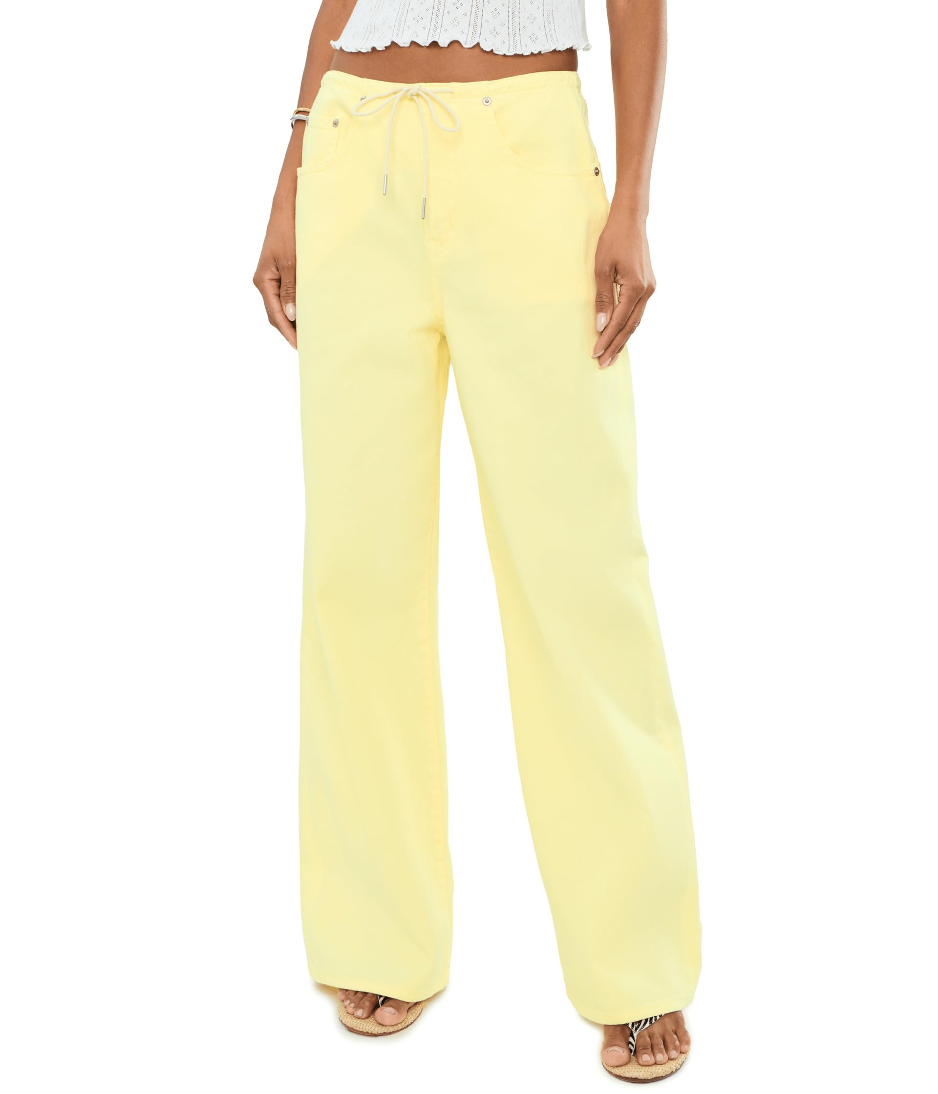 Madison Mid-Rise Wide Leg in Sunny