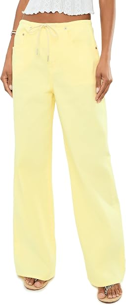 Madison Mid-Rise Wide Leg in Sunny