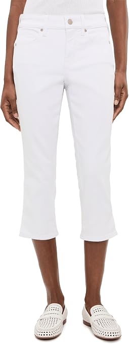 Petite Chloe Capri In Optic White