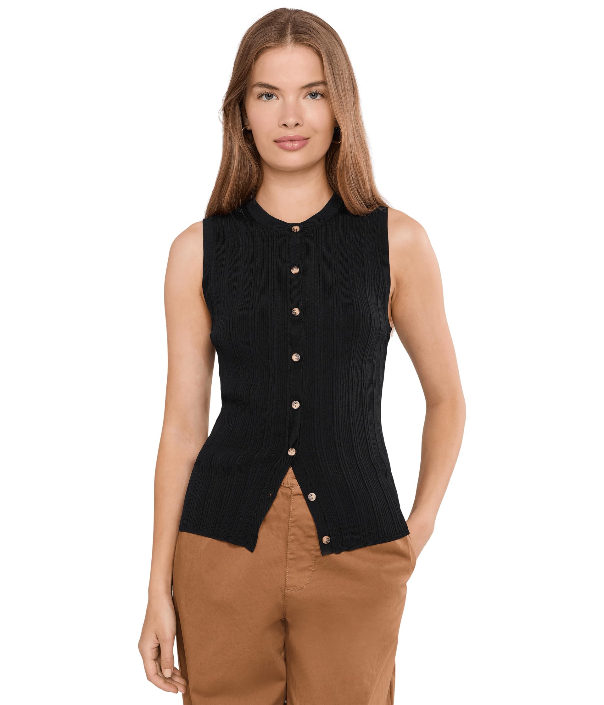 Manhattan Rib Button Кардиган