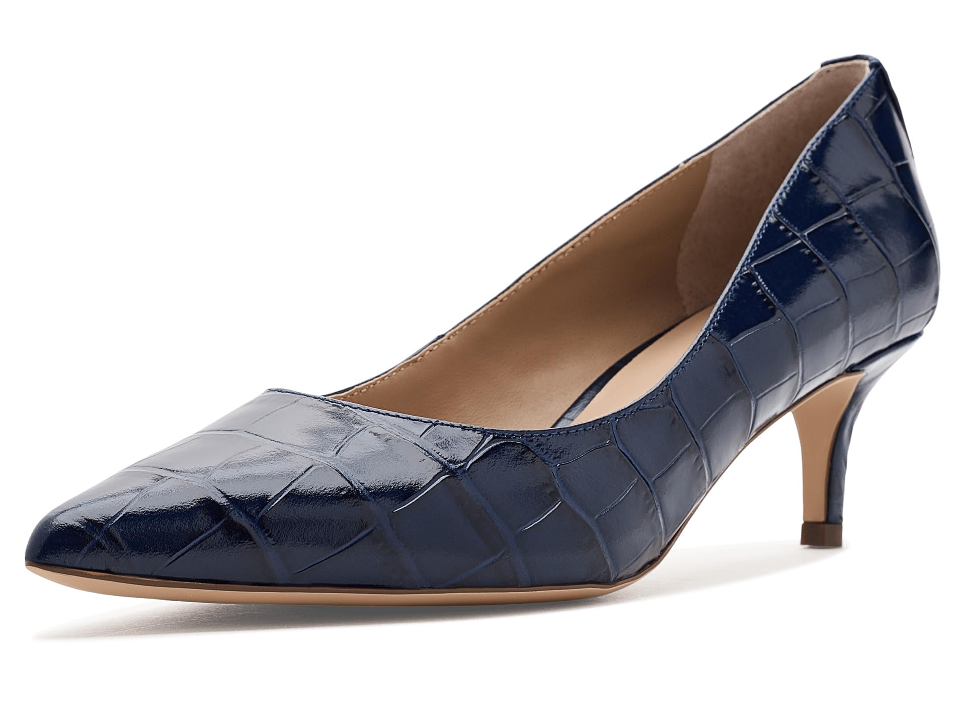 Туфли Lauren Ralph Lauren Adrienne Crocodile-Embossed Leather Pumps